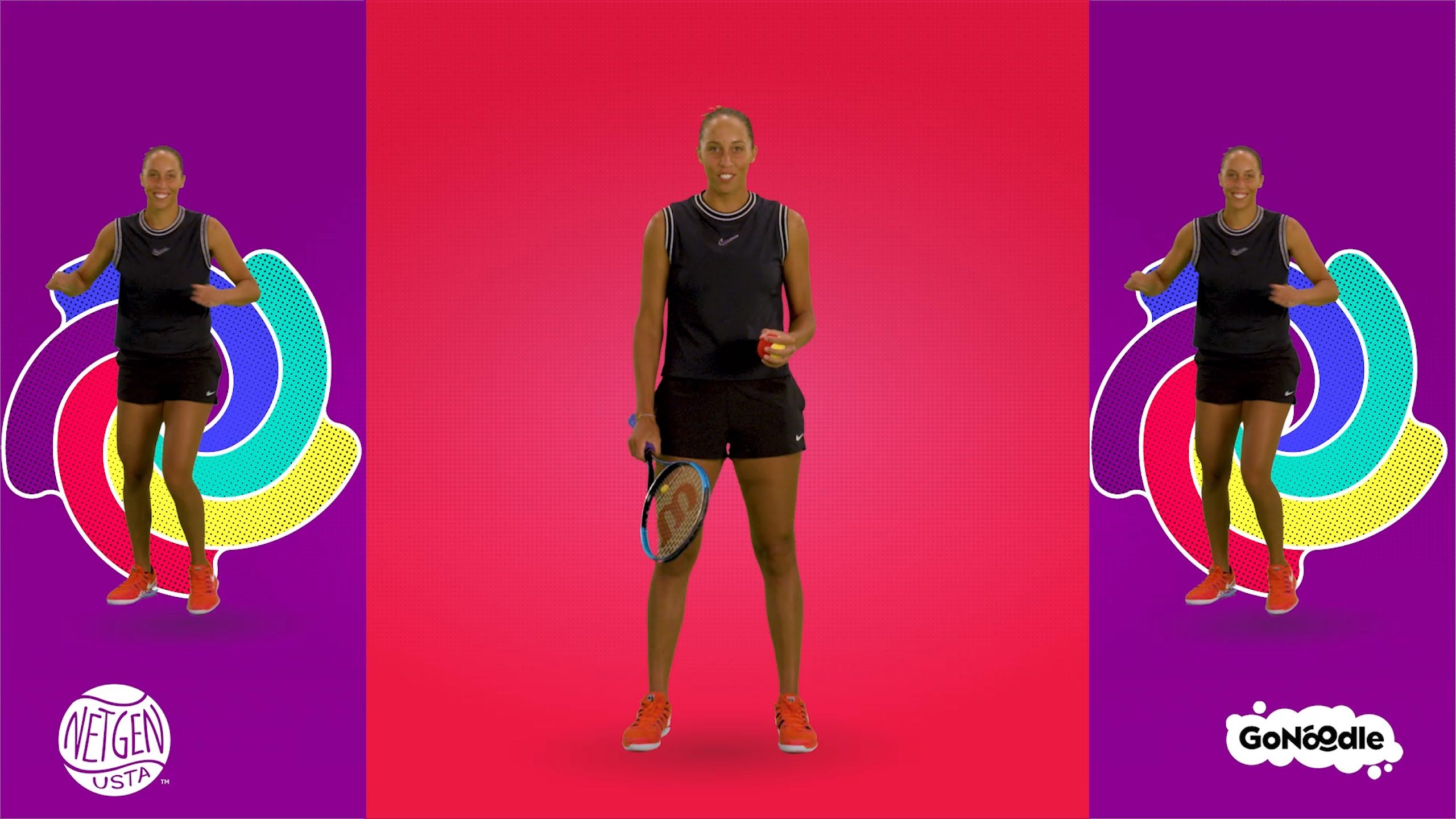 Madison Keys: Jump, Squat, Turn Around