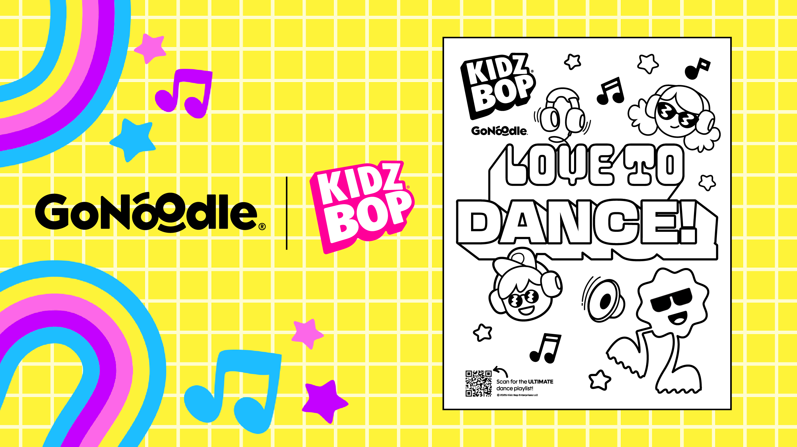KIDZ BOP: Love to Dance Coloring Activity