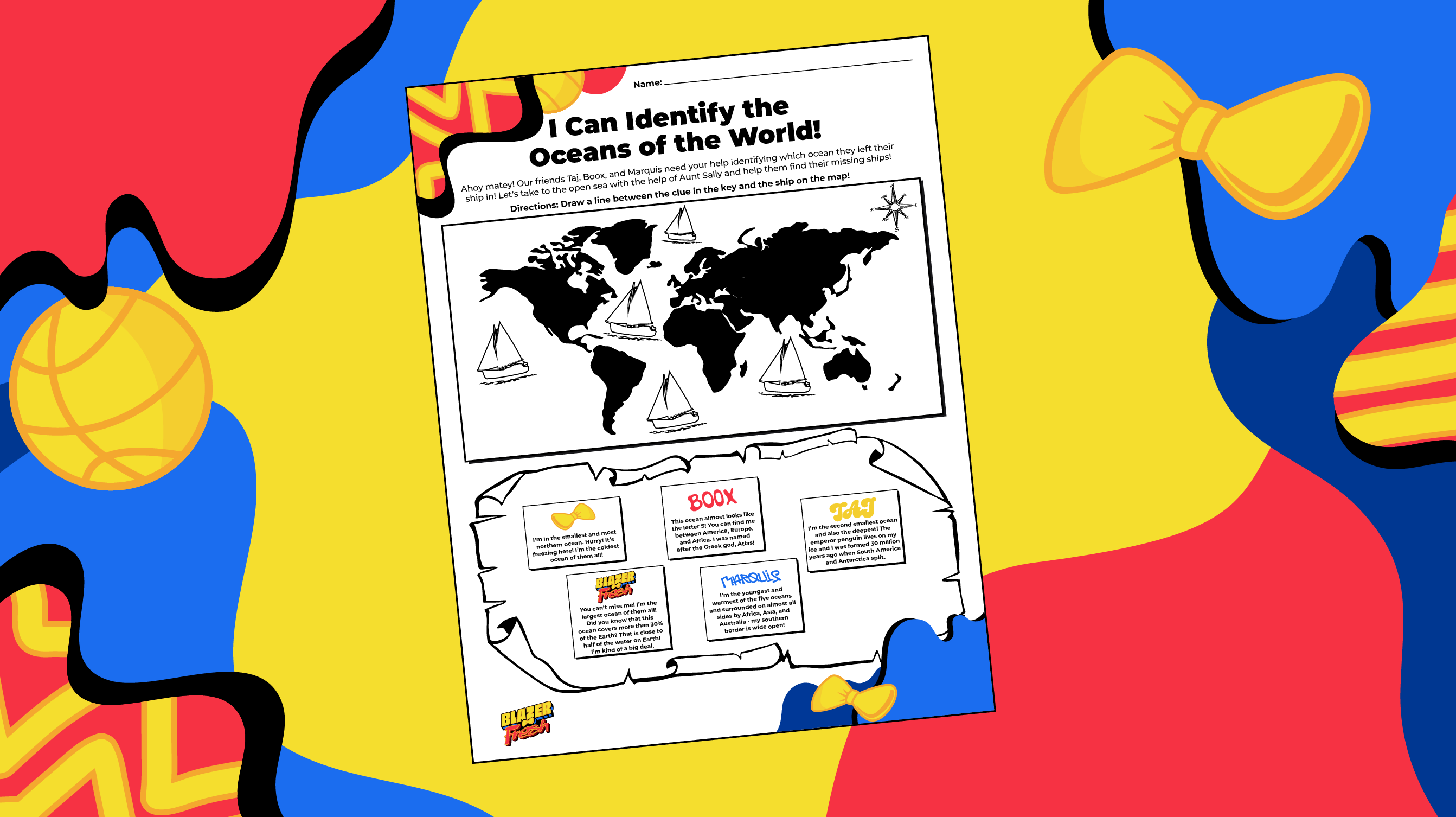 I Can Identify the Oceans of the World!