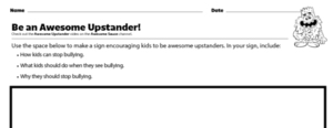 Awesome Upstander Sign