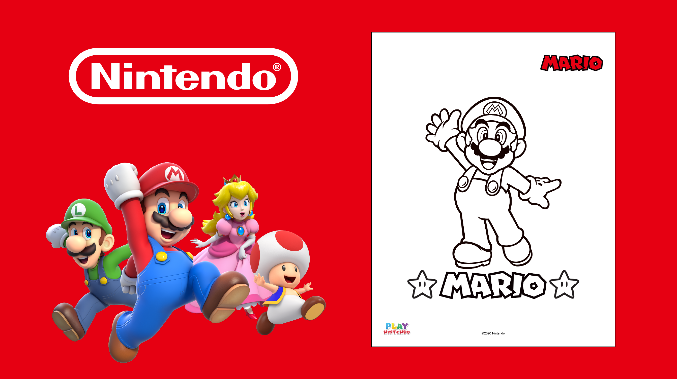 Mario Coloring Activity