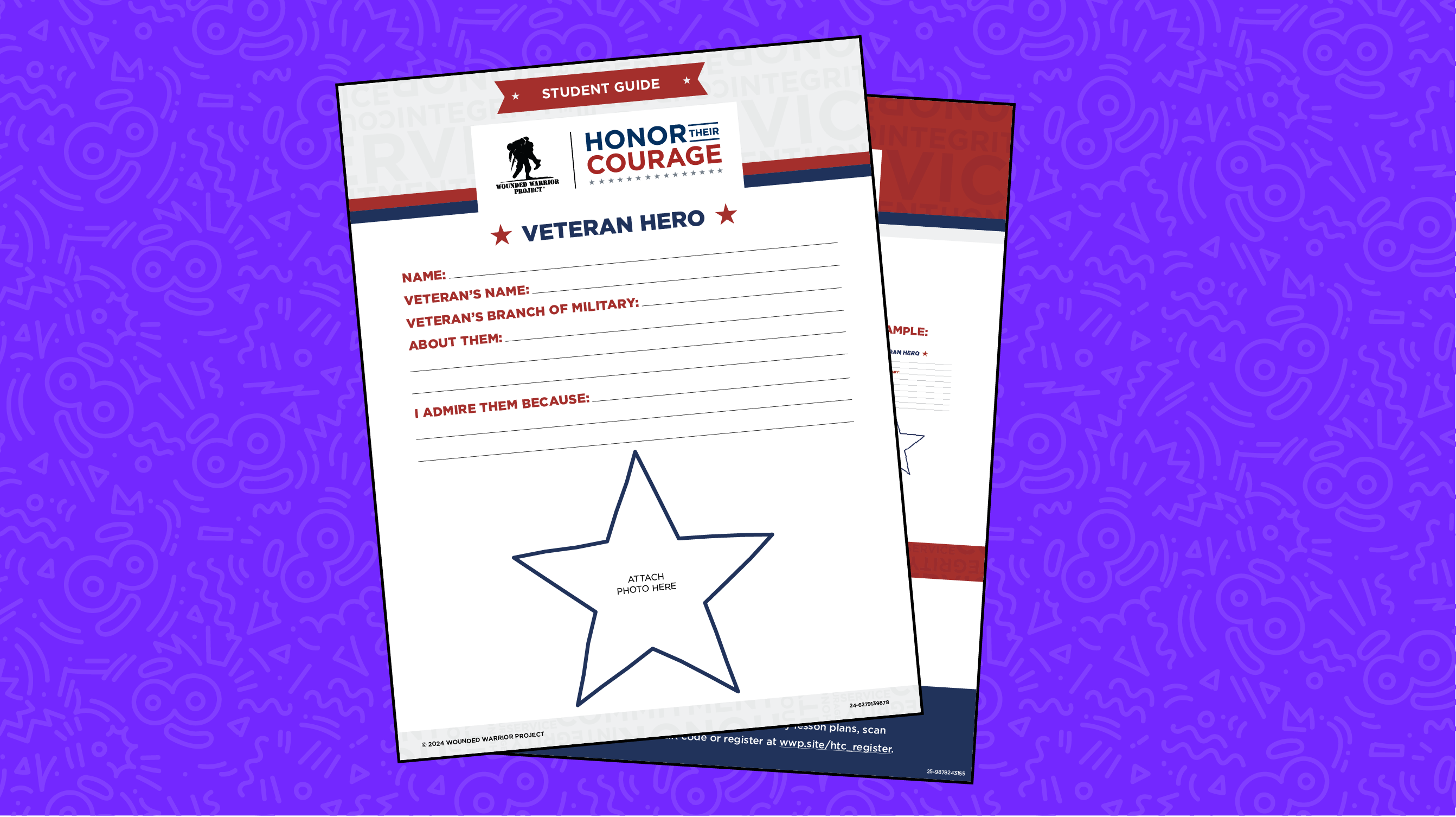 Honor Their Courage Veteran Hero Activity
