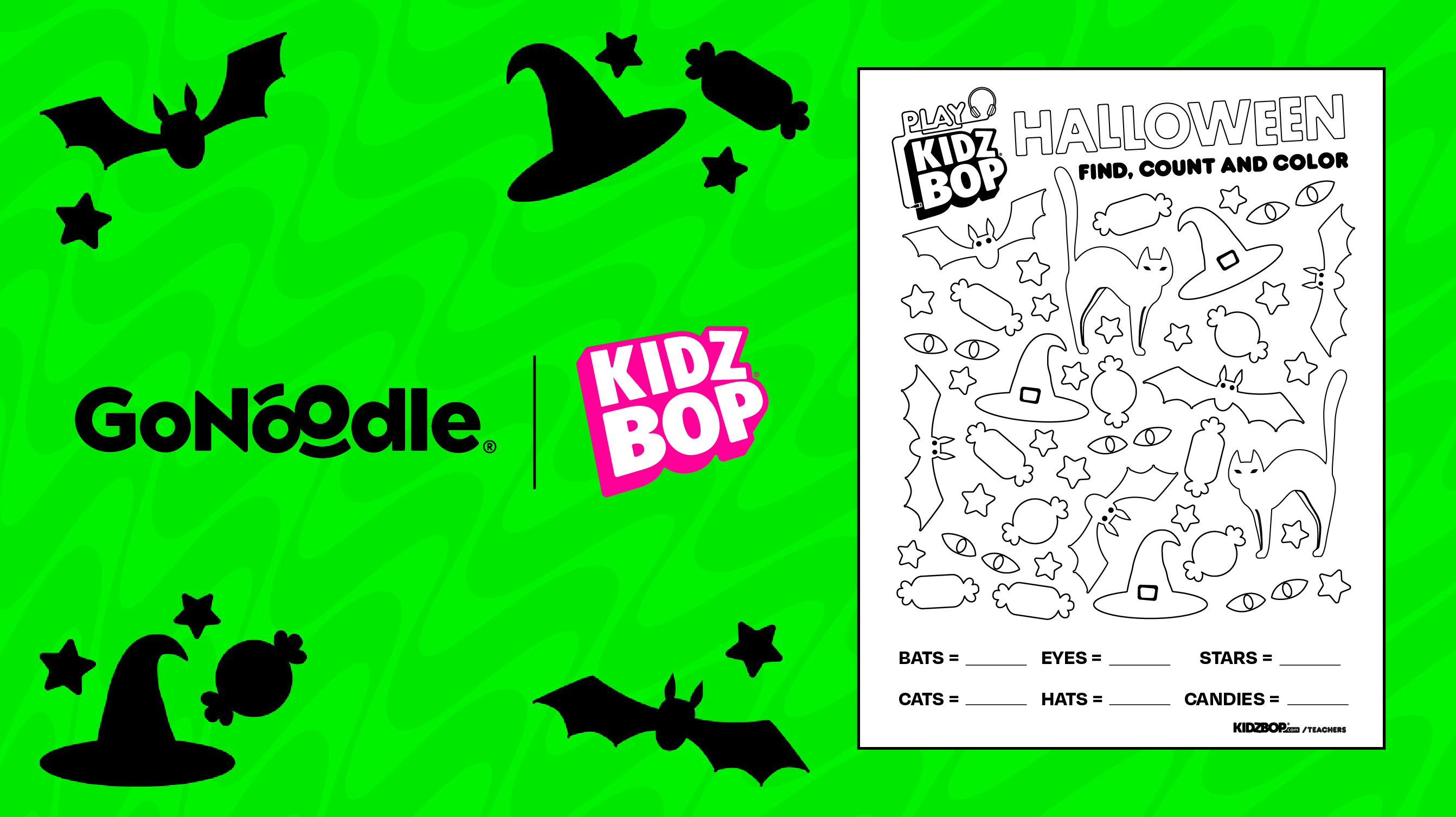 KIDZ BOP Halloween Activity Pack