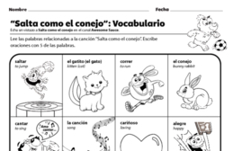 Salta Como El Conejo: Vocabulario