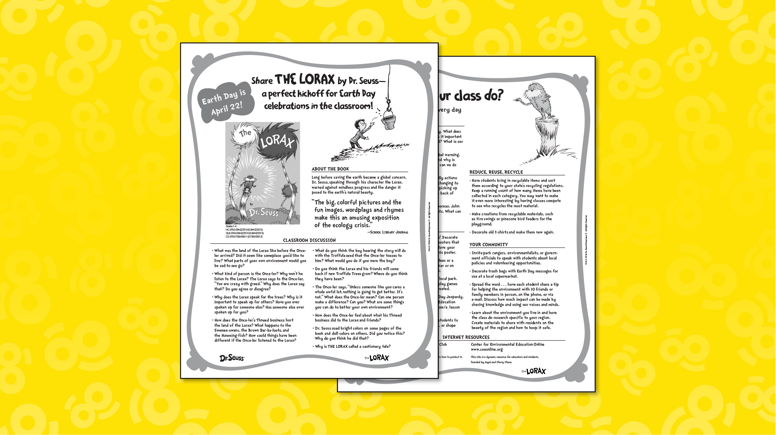 The Lorax Earth Day Classroom Guide
