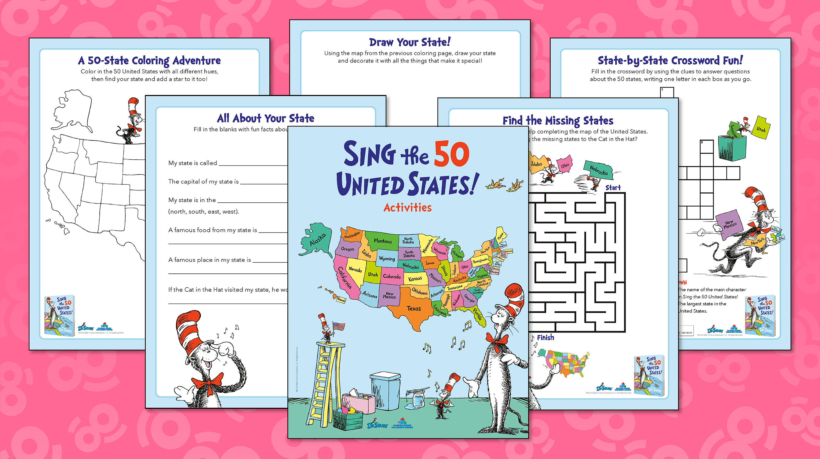 Sing the 50 United States Activity Pack