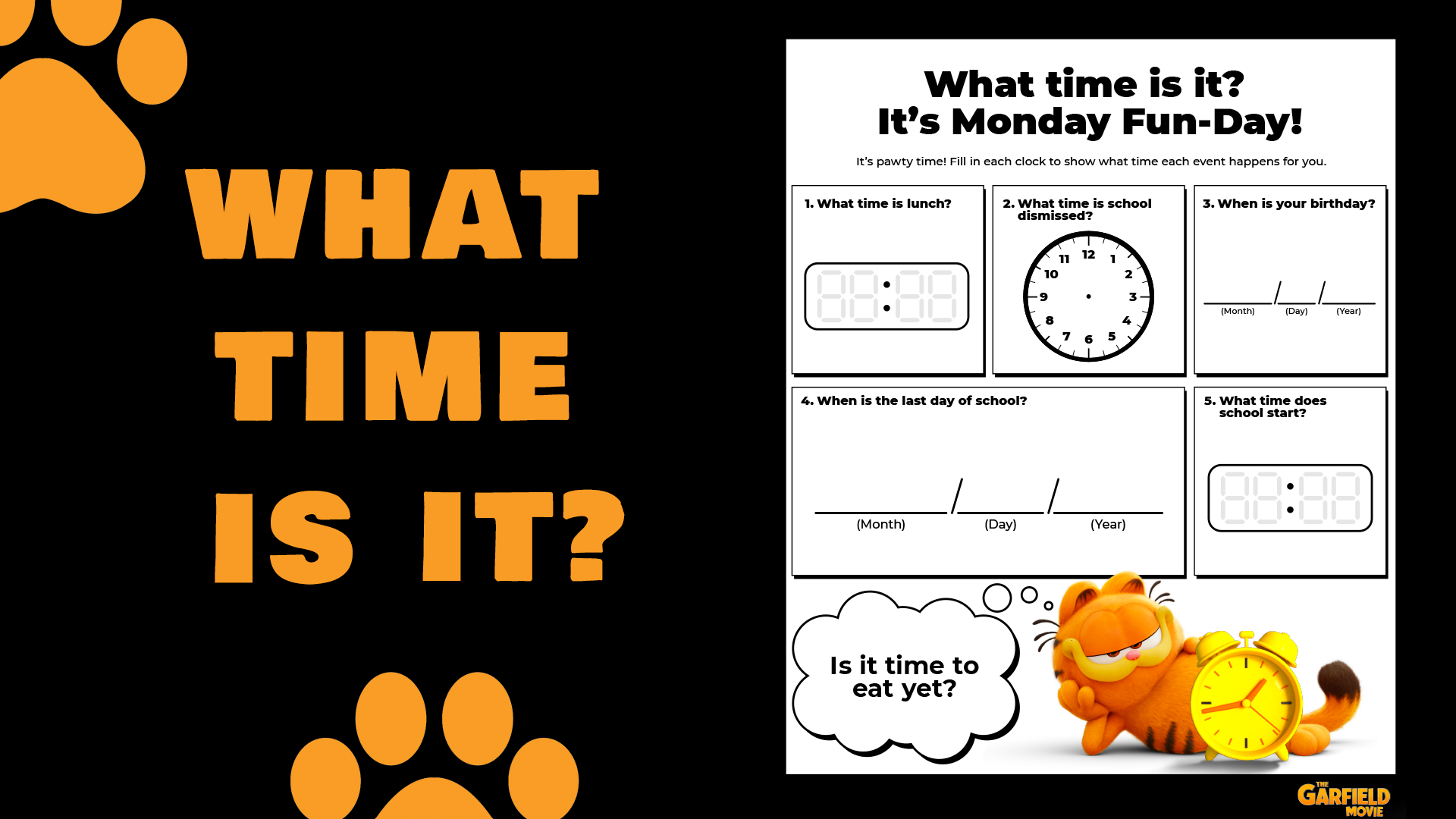 What time is it? It's Monday Fun-Day!