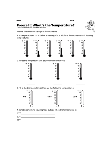 GoNoodle What's the Temperature? (Fahrenheit)