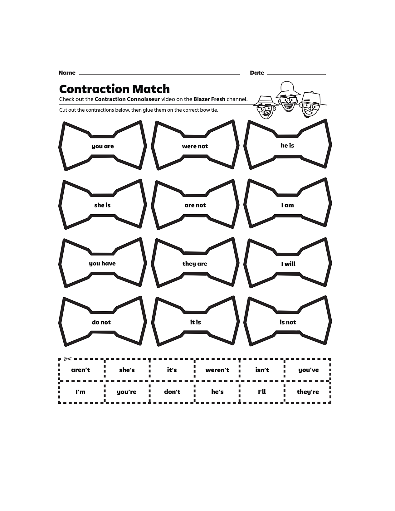 GoNoodle Contraction Match