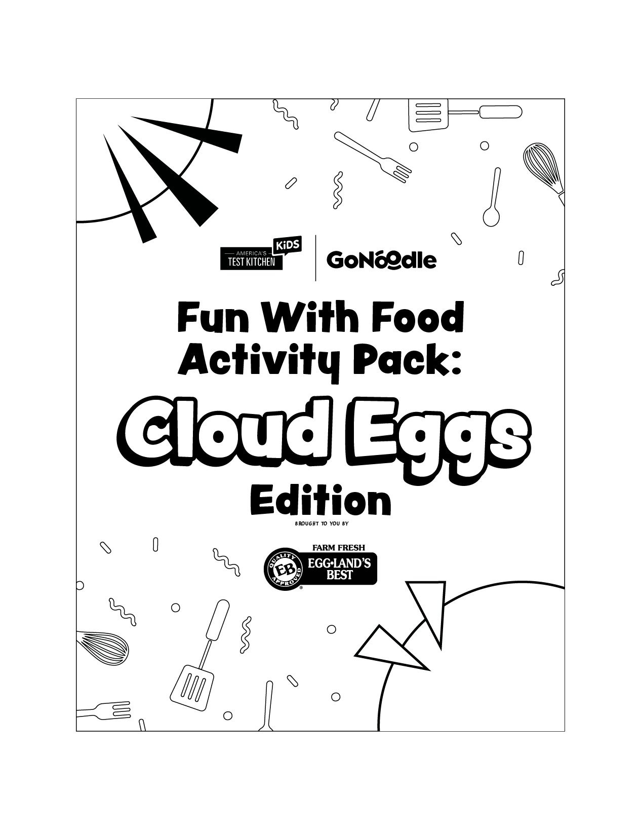 GoNoodle Fun with Food Activity Pack Cloud Eggs