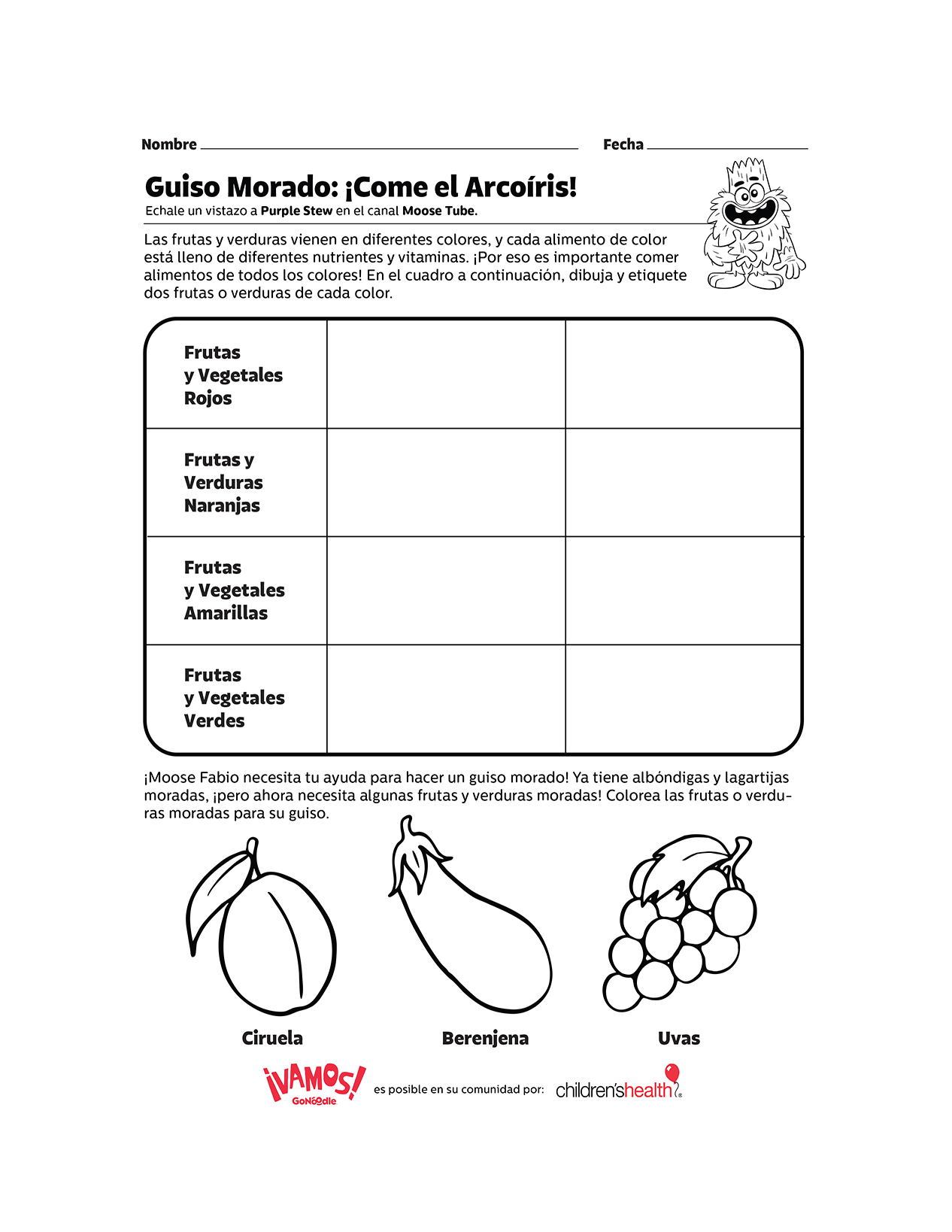 GoNoodle Guiso Morado (Purple Stew en español)