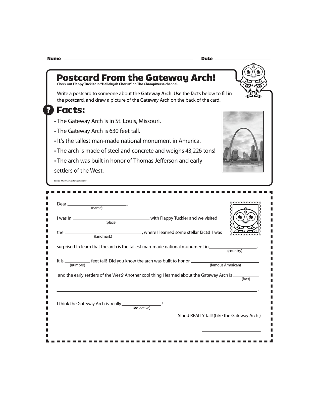 GoNoodle Postcard From the Gateway Arch