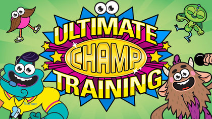 Exercise your body and brains with Coach Terry and all of the Champs in this fun trivia GAME about health. 